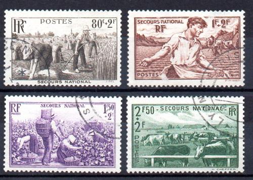 France Year 1940 Yvert No. 466/69 (o)